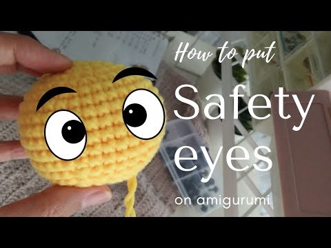 HOW TO ATTACH SAFETY EYES ON AMIGURUMI | Crochet Tutorial | Crochet for Beginner