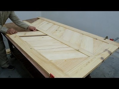 How To Build A Unique Barn Door - DIY Woodworking