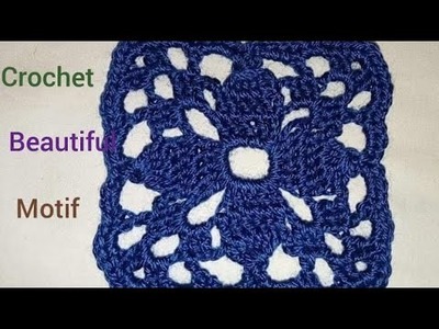 How to crochet a beautiful motif#pingping crochet