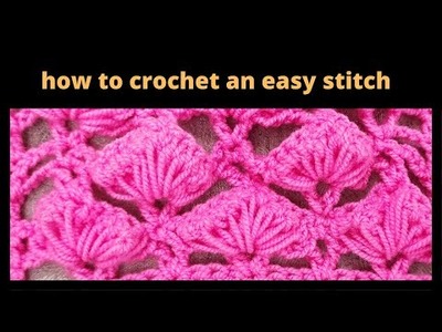 How to crochet an easy stitch;idea for sweater.super easy crochet knitting