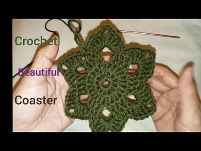 How to crochet easy coaster#pingping crochet