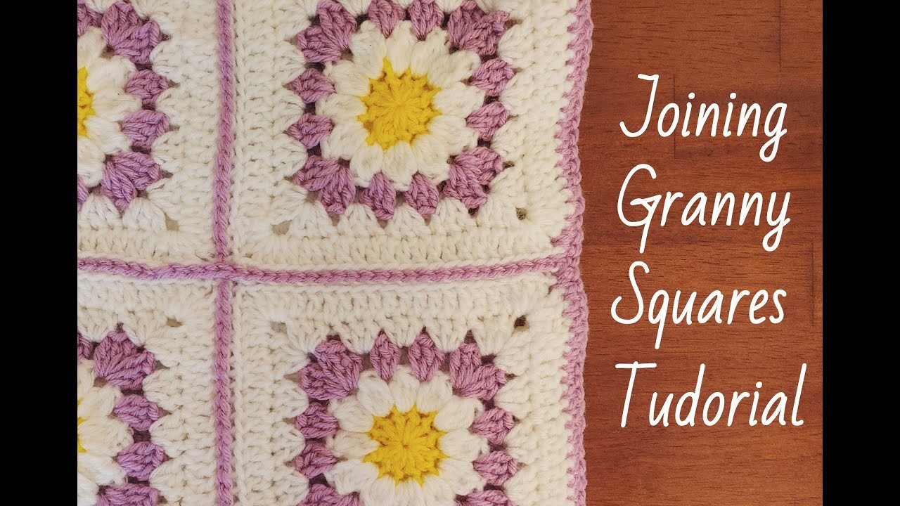 How To Join Granny Squares. Flat Single Crochet Stitch. Easy Crochet.@Cherished Memories Crochet