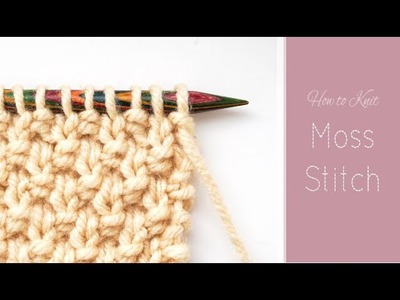 How to Knit Moss Stitch | Easy Knit & Purl Pattern for Beginners | Knitting Tutorial