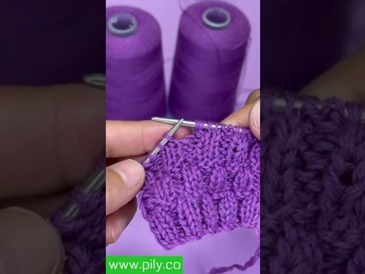 Knit stitch for knitting - easy knit stitch patterns for beginners #shorts