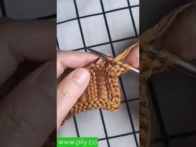 Knit sweater - knit an easy button cardigan | free knitting pattern + tutorial #shorts