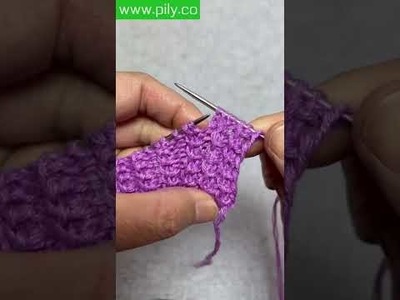 Knitting tutorial beginner - easy knit stitch patterns for beginners #shorts