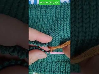 Knitting tutorial easy - easy knit stitch patterns for beginners #shorts