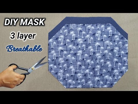 3 layer and Breathable Mask | Face Mask Sewing Tutorial | How to make Face Mask at Home | DIY Mask
