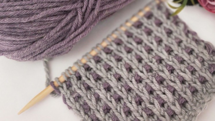 Amazing two-color 2#knitting needle knitting pattern and very easy ????????????