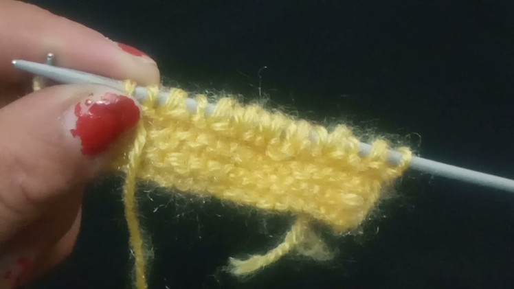 Beautiful single color knitting pattern