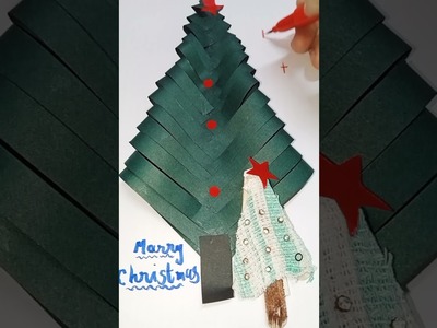 Christmas card making idea.  ???? #shorts #drawing #craft