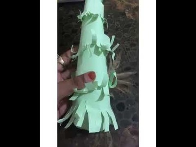 Christmas tree making ????????????Radwa 's Art and craft ????