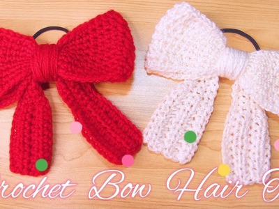 Crochet Bow Hair Tie