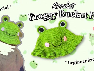 Crochet FROG bucket hat tutorial 2022. easy, beginner friendly, harry inspired, pinterest ????