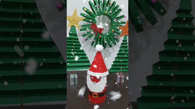 DIY | How To Make Santa Claus Using Cardboard Roll | Christmas Craft #viral #X-mas #trending #diy