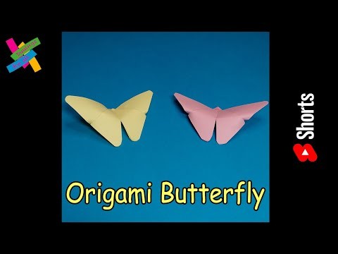 DIY Origami BUTTERFLY v2 | How to make paper butterfly easy | Fold tutorial #Shorts