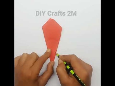 DIY Paper Craft | How To Make Paper Origami Snowflake | Easy Paper Crafts | Christmas Craft #shorts