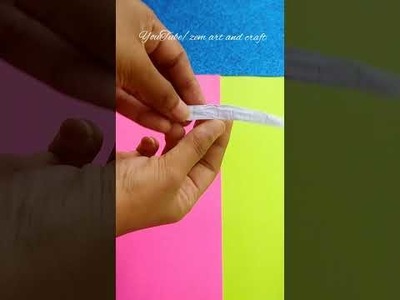 Diy unicorn ring making with paper.easy craft ????#shorts #trending