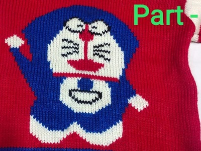 Doraemon knitting pattern part - 2 || Cartoon knitting design #doraemon #knit #design