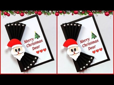 Easy and Beautiful Christmas Greeting card making. Handmade Christmas card ideas easy