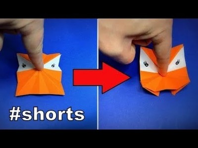 How to Make a Paper Pop It Fox | Origami Pop It Fidget Toy TikTok Trends | Easy Origami ART #shorts