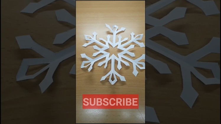 How to make a paper Snowflake - Christmas Snowflake #SHORTS