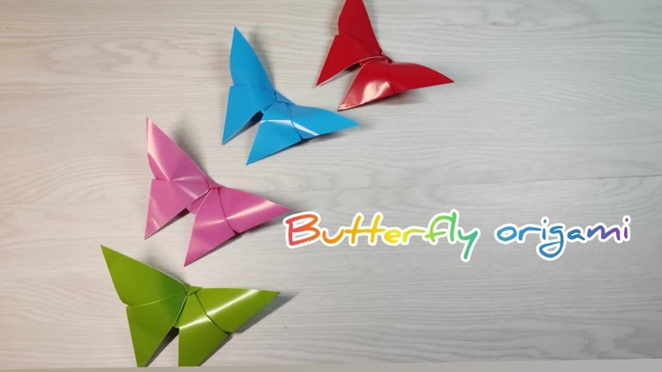 How to make a simple butterfly #origami #butterfly