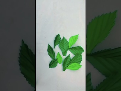 How to make a Very Easy & Very Beautiful Paper Leaf. Very Unique Paper Leaf Making. Paper Craft