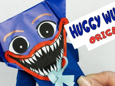 Made HUGGY WUGGY out of paper. ORIGAMI  Poppy Playtime