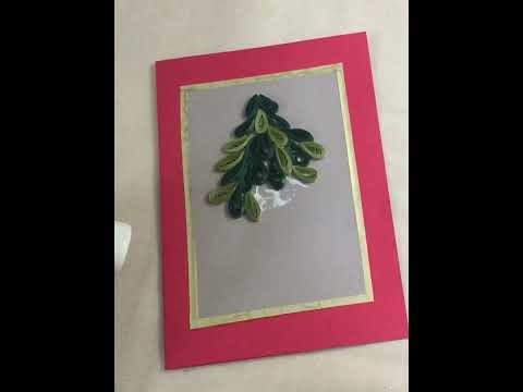 Merry Christmas Card. DIY Handmade. Easy Christmas tree decoration card for loved ones #shorts