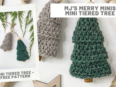 Mini Tiered Trees - Free Crochet Pattern
