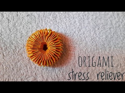 Origami stress reliever.how to make stress reliever.origami slinky reliever
