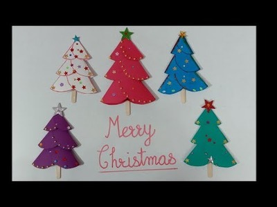 Paper Christmas Tree ????????|| Christmas Craft || Kavan's Creations