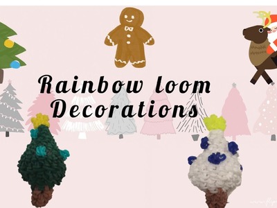 Rainbow loom decorations for tree