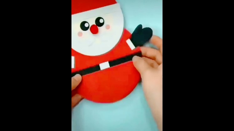 Santa Claus Making Craft with Paper, Christmas Special Craft idea.How to make SantaClaus with Paper
