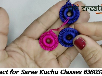 Saree kuchu #324 #new #bridal #sareekuchu design tutorial for beginners