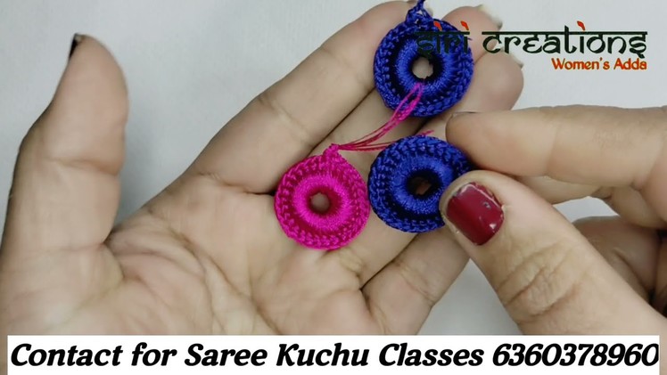 Saree kuchu #324 #new #bridal #sareekuchu design tutorial for beginners