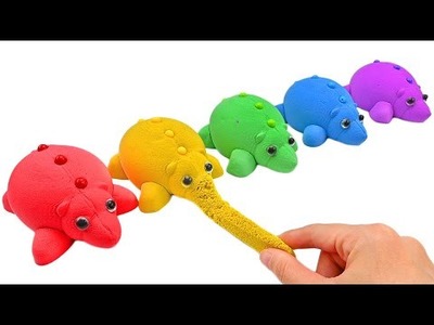 Satisfying Video l How To Make Rainbow Turtle with Kinetic Sand, Bead Cutting ASMR