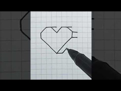 3d Drawing | Amazing 3d Heart  #Shorts