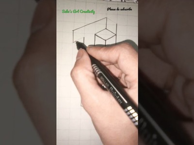 3D Drawing | Easy to draw optical illusion | #art #shorts #youtubeshorts