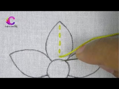 Amazing Flower Embroidery Tutorial for Beginner, Very Easy Flower Hand Stitch, Hand Embroidery