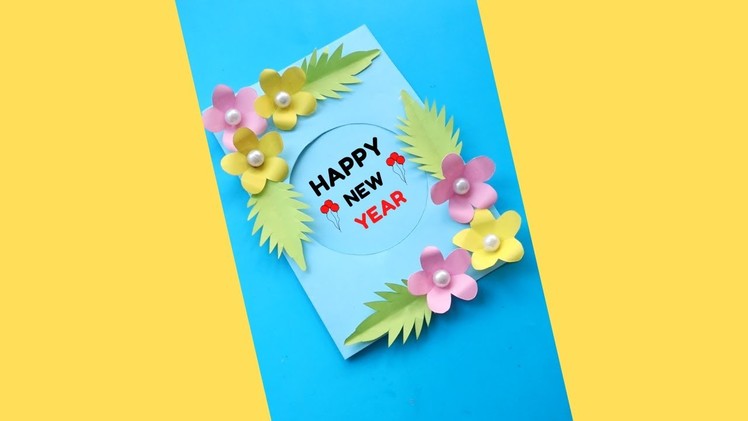 Beautiful Handmade Happy New Year Card 2022