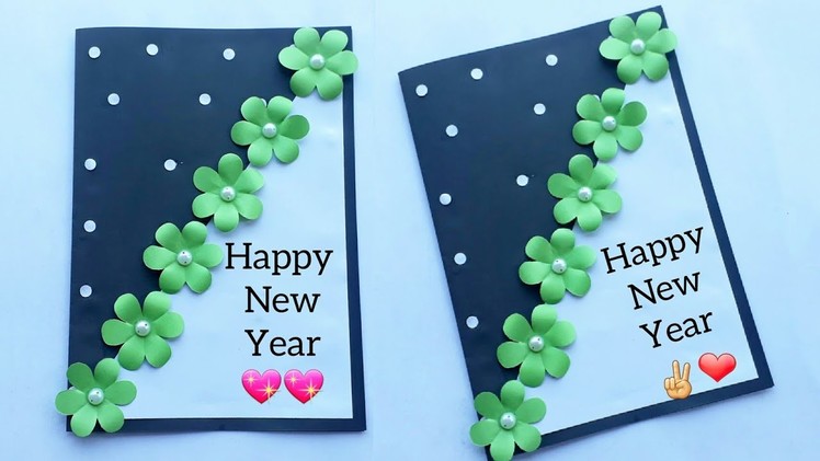 Beautiful handmade new year  card.how to make greeting card for new year 2022.new year card #shorts