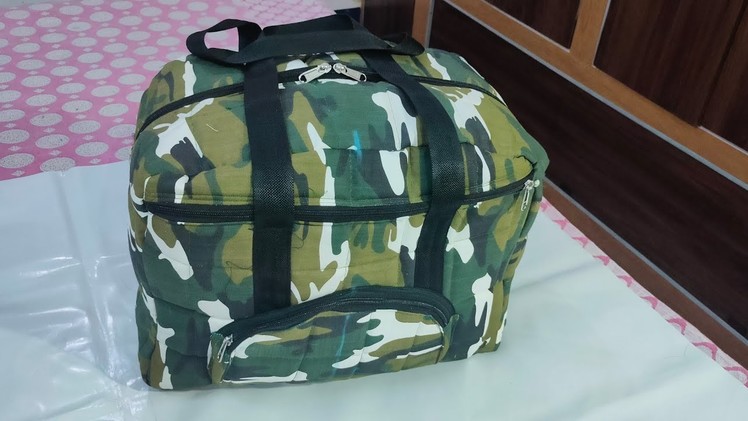 Big Travel Bag Jumbo size Travel Bag DIY TUTORIAL