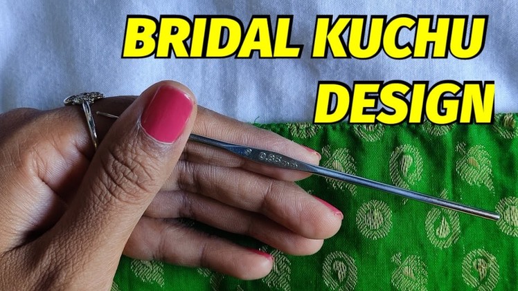 Bridal kuchu design for silk.pattu.Muhurtam.bridal saree for beginners. Beautiful & easy. New design