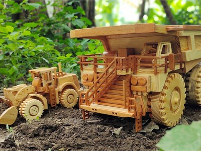 CATERPILLAR MINING TRUCK DIY wooden toys