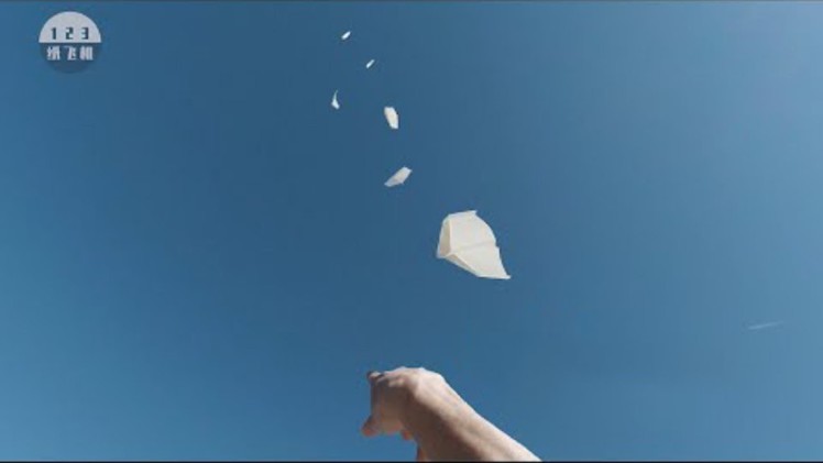 Champion-level flying paper airplane，20 seconds + stay in the air is very random【123 Paper Airplane】