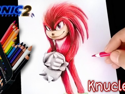 COMO DIBUJAR A KNUCLES DE SONIC 2 | PASO A PASO | how to draw knucles from sonic 2 the movie