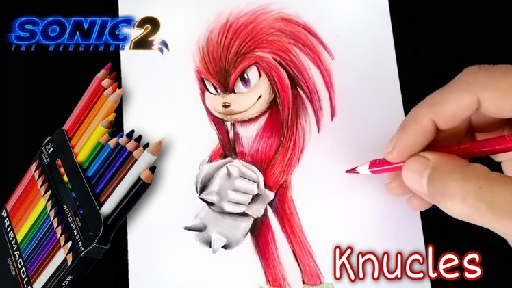 COMO DIBUJAR A KNUCLES DE SONIC 2 | PASO A PASO | how to draw knucles from sonic 2 the movie