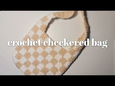 Crochet Checkered Bag (in one piece) | sukki_crochets